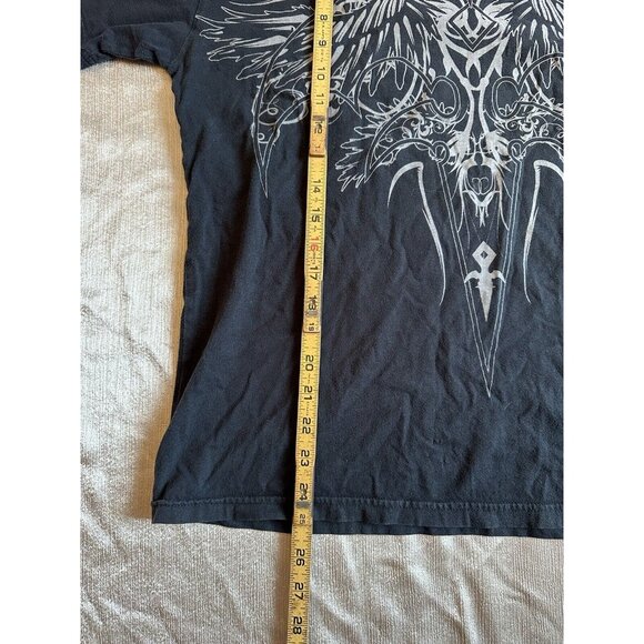Vintage Queensryche Heavy Metal Rock Band‎ T-Shirt Sz Large Black Y2K Affliction - Picture 3 of 6